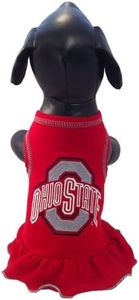 NCAA Ohio State Buckeyes Cheerleader Dog Dress, Medium
