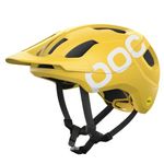 POC Axion Race MIPS Bike Helmet - Finely tuned trail protection with patented technology, Integra and full adjustability give comfort and security on the trails, Aventurine Yellow Matt, S (51-54cm)