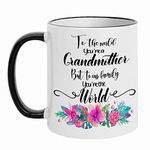 Fatbaby Grandma Birthday Gifts Mug for World Best Grandmother,Mother's Day Grandma Coffee Mug for Nana, Abuela, Granny, Mimi from Grandson,Granddaughter, Grandkids, Grandchildren