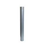 Kamino-Flam Ø 120 mm Hot-dip Aluminised (FAL) Steel Stove Pipe, approx. 1000 mm Straight Length Chimney Pipe, Flue Pipe for Stoves, Heat Resistant Single Wall Pipe, EN 1856-2 Standard, Silver