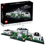 LEGO Architecture Collection: The White House 21054 - Model Building Kit, Creative Set for Adults and Teens, Energizing DIY Project, Iconic Presidential Office, Great Collectible Gift for Father's Day