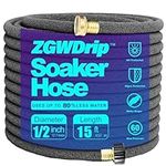 ZGWDrip Soaker Hose 15 FT,1/2 Inch 