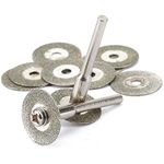 Dophee 10PCS 16mm Diamond Cutting Wheels Blade Disc Cut-Off Rotary Tool for Metal Glass Ceramics Porcelain Carbide Gem Stones