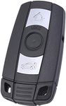 Keymall keyless Entry Remote car Key fob 3 Button Replacement PCF7952 Chip for BMW CAS3 3/5 Series X5 X6 with Comfort Access 315MHz KR55WK49127