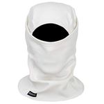 REDESS Warm Fleece Balaclava Windproof Ski Mask Cold Weather Face Mask Motorcycle Balaclava Hood Warmer Winter Sports Cap White