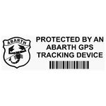 Platinum Place 5 x PPABARTHGPSBLK BLACK GPS Tracking Device Security WINDOW Stickers 87x30mm-Car,Van,Vehicle Alarm Tracker Signs