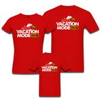 RAINBOWTEES Men, Women, Boys & Girls Regular Fit T-Shirt (Pack of 3) (RT-4006_Red)