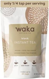 Waka Instant Black Tea Mix, Classic - 100% Tea Leaves, No Additives, Unsweetened Sample/Travel Size Tea Powder - Easy Quick Hot and Iced Teas, Up to 20 Cups or 5 Quarts (.45oz)