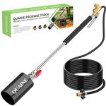 Propane Torch Weed Burner Kit,High Output 2,400,000 BTU with Self Igniter and Turbo-Blast Trigger,Heavy Duty Blow Torch with 10FT Hose,Flamethrower for Weeding,Roofing,Melting,BBQ