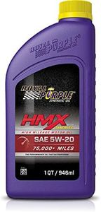 Royal Purple HMX w/Synerlec | High Mileage SAE 5W-20 Premium Synthetic Motor Oil |1 Quart | SKU: 17511