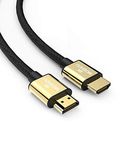 Oboe Moshou Ultra High Speed HDMI 2.1 Cable 8K 60Hz, 4K 120Hz, 3D Ultra HDR 48Gbps HiFi eARC Dolby Atmos HDCP2.2 HDMI Cable Compatible with Samsung QLED 8K Q900 TV, LG/Sony OLED TV, Apple TV (1 M)
