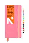 NEORAH - Petite - DOTGRID Notebook - 110 GSM - 160 Pages | Size (21.0 cm x 10.5 cm) - Elastic Band Enclosure Completely Handmade (Pink)