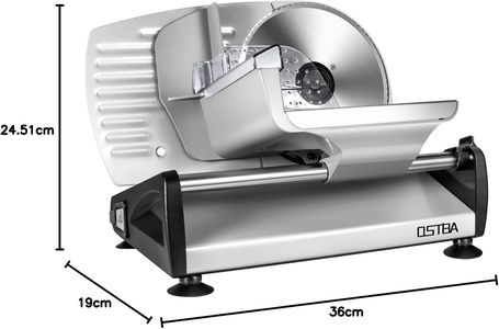 OSTBA Electric Deli Slicer – 19cm Stainless Steel Blade