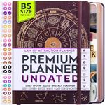 Life Planner - Undated Deluxe Weekly, Monthly Planner, a 12 Month Journey to Increase Productivity | Life Organizer, Gratitude Journal, Agenda Planner, To Do List, Gift Box & Stickers - Start Anytime