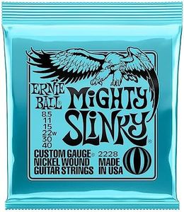Ernie Ball Mighty Slinky Nickel Wound Electric Guitar Strings, 8.5-40 Gauge (P02228)