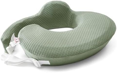 QSTEHEML Nursing Pillow for Breastfeeding - Adjustable Breastfeeding Pillows for Women with More Support & Removable Cover, Baby Feeding Pillow for Newborn Moms and Baby Essentials,Green