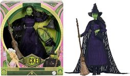 Mattel Universal Wicked Deluxe Elphaba Fashion Doll & Accessories, Movie-Inspired Look with Braided Hair & Posability