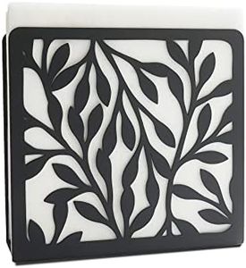 Metal Modern Leaves Silhouette Tabletop Napkin Holder For Table/Freestanding Tissue Dispenser