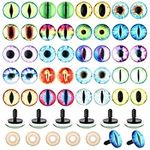 20 Pairs Dragon Eyes Safety Eye Doll Eyes with Washers for Crochet Plush Stuffed Animals Craft Eyes 14mm