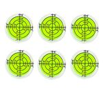 WOYISEPG 6Pcs Circular Bubble Spirit Levels RV Levelers 32mm RV Standard Levels Leveling Tools for Travel Trailer, Turntable, Phonograph, Camera, Tripod (32x7mm)