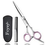 Hairdressing Scissors for Hair Cutting, Fcysy Professional Hair Cutting Scissor Hair Dressing Scissors with Comb, Barber Scissors Hair Shears Beard Scissors Haircut Hairdresser Scissors for Women Men