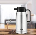 milton omega 700 thermosteel vacuum insulated 24 hours hot or cold carafe, 700 ml, silver | 100% leak proof | easy to carry | ideal for tea | coffee | juice | water