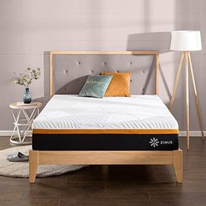 Zinus Double Mattress 3 Zone Hybrid 30cm Cool Adaptive Fabric Copper Memory Foam Pocket Spring - Medium Feel