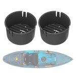 Updated Hatch Bucket Container for Lifetime Kayak Storage, Lifetime Tamarack Angler 100, Pro 103, Weber Angler 110, Temptation 110, Spitfire 950T Fit Hatch Opening 6 7/8" Kayaks - 2 Pack