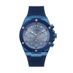 GUESS Women Analog Quartz Watch with Silicone Strap GW0057G3