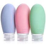 100ml Silicone Travel Bottles for Toiletries, Opret 3 Pack TSA Approved BPA Free Travel Containers Set Leak Proof Refillable Squeezable Travel Accessories for Shampoo Conditioner Lotion