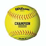 Wilson Unisex' s A9011 Nfsha Softball, Yellow, Size 12