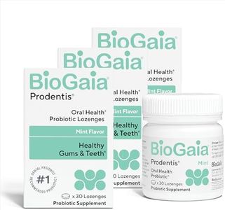 BioGaia Prodentis 3-Pack | Dental Probiotic Lozenges | Promote Healthy Gums & Teeth | Defend Against Dental Problems | Replenish Oral Microbiome | Improve Oral Health | Mint Flavor | 90 Day Supply