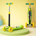 Slovic Kick Scooter for Kids 3+ Years with Adjustable Handle Height | 3 Wheels Kids Scooter Toys | Foldable Kick Skating Cycle | Skating Scooter Birthday Gift for Kids | BIS Approved