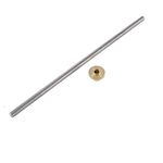 xcluma T8 Lead Screw OD 8mm Pitch 2mm Lead 2mm/8mm 500mm With Brass Nut For Reprap 3D Printer