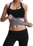 JBT Waist Trimmer for Women, Waist Trainer Letters Sauna Belt for Bodybuilding Lower Belly Fat, Silver, XX-Large