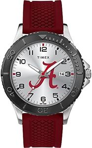 Timex Tribute Men's Collegiate Gamer 42mm Watch – Alabama Crimson Tide with Crimson Silicone Strap