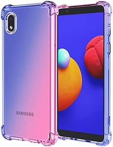 OEURVQO for Galaxy A01 core Case M01 core Case Clear Cute Gradient Colorful Design Slim Phone Case Soft TPU Cover Shockproof Bumper Anti-Scratch Protective for Samsung Galaxy A01 core (Blue Pink)