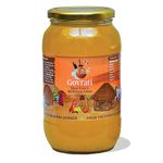 Govrati Desi Cow's A2 Bilona Ghee 500ML - Glass Bottle | 100% Desi Cow Ghee | Hand churning using wooden churners - Vedic Bilona Method | Grassfed, Cultured and Vedic Ghee | Unchained cows & Dedicated Cow care | Immunity Booster & Proven Power House