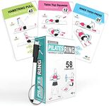 Flexies Pilates Ring Workout Cards -58 Exercise ring Card with Pilates circle Work Out Posture, Instruction & Breathing Tips | Free Dry-Erase Marker & Binding ring|Pilates Equipment Thigh Master guide