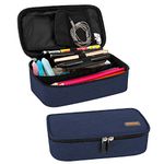 Pencil Case, RAGZAN Large Capacity Pen Case Bag Pouch Holder Stationery Desk Organizer with Zipper for School & Office Supplies(Blue)