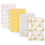 Hudson Baby Flannel Burp Cloths, Bumble Bees