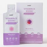 Zooki 3000iu Liposomal Vitamin D3 + K2 Liquid Sachets | 4X Higher Absorption Clinically Proven | Ultimate Immunity, Bone, Muscle Support | Vegan | (Mixed Berry Flavour, 14 Servings)