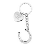 Horse Memorial Keyring - Always in My Heart Charm | Bereavement Gift | Stainless Steel Horse Shoe Keepsake | Horse Lover Remembrance Sympathy Gift