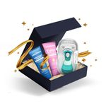 LetsShave Evior Flyyy Body Care Kit for Hair Removal Razor for Women, 1 Razor + 1 Transparent Shave Gel (30ml) + 1 Evior After Shave Body Lotion (30ml), Wide Head & Open Flow Cartridge, Arms & Legs Shaving Kit