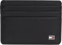 Tommy Hilfiger Men’s Eton Leather Wallet, Black (Black), One Size