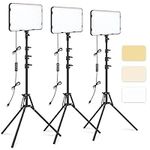 Obeamiu 3 Pack LED Video Light with