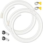 Kerykwan 2 Pack 6.6 FT Air Conditioner Drain Hose Kit, Plastic Tube for AC Condensate, Flexible&Durable Drain Hose for Mini Split AC&Portable AC Washer Dishwasher Faucet