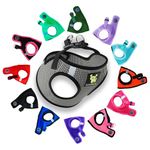 EcoBark Step in Dog Harness - Eco-Friendly Teacup Dog Harnesses for XXS, XS, and Small Dogs - Reflective and Adjustable Mini Body Halter Vest -Tiny Soft Mesh Toy Breed Harness (Steel Gray, XXXS)