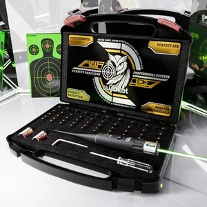 Professional Bore Sight Laser Kit: Green Boresighter with 50 Adapters for All Caliber Gun - Easy Sighting for Pistol and Rifle Sighter Perfect Choice for Elite Shooter