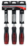 Sheffield 58420 3-Piece Wood Chisel Set